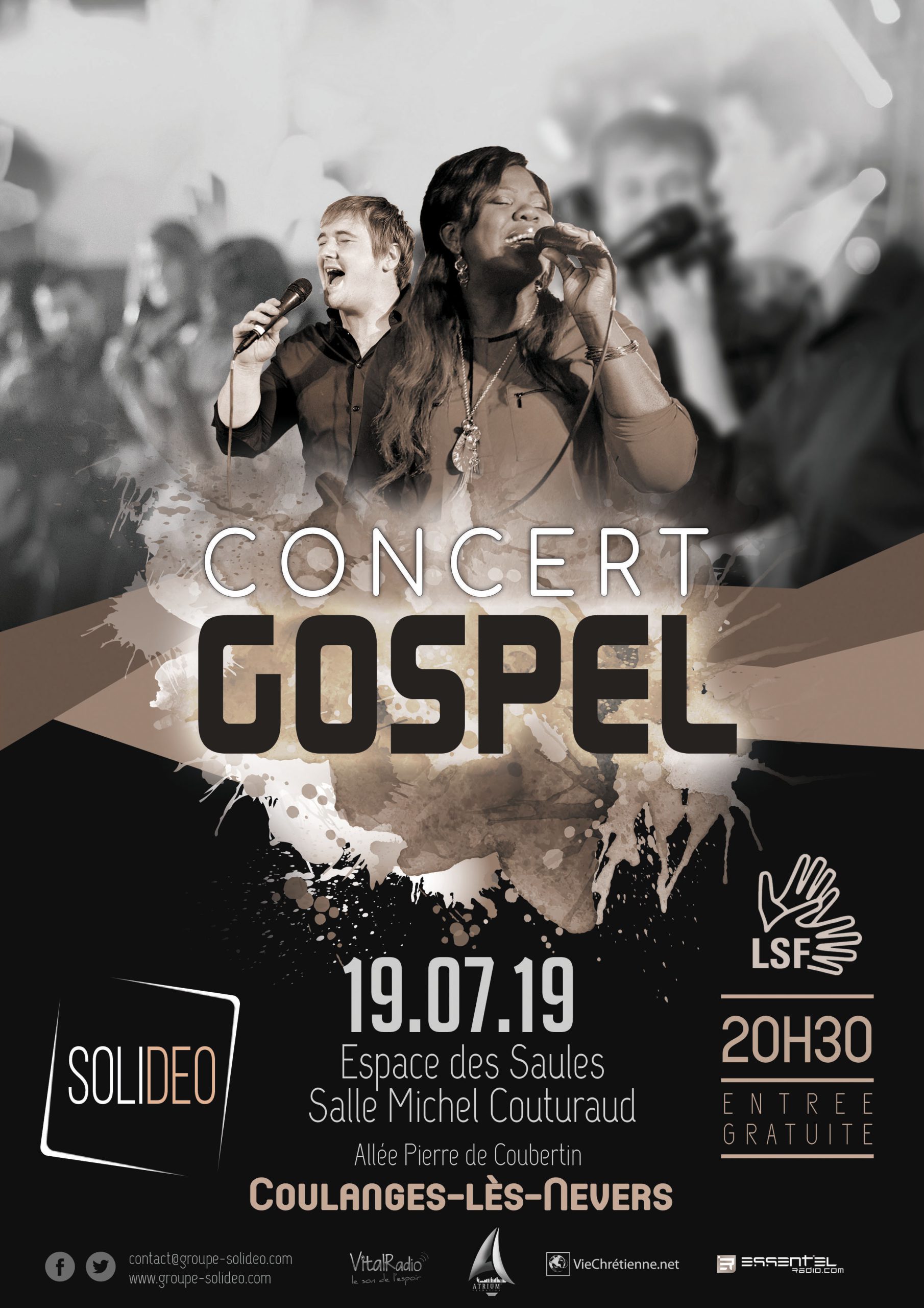 Concert Gospel Solideo 19 juillet